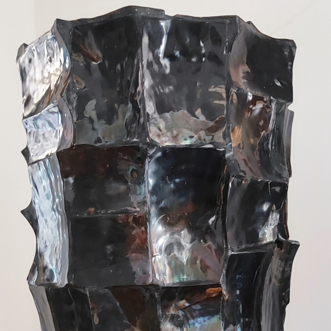 Black Shell Vase - Vertical