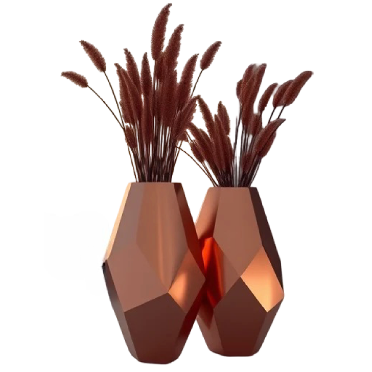 Stainless Steel Floor Vase Living-11
