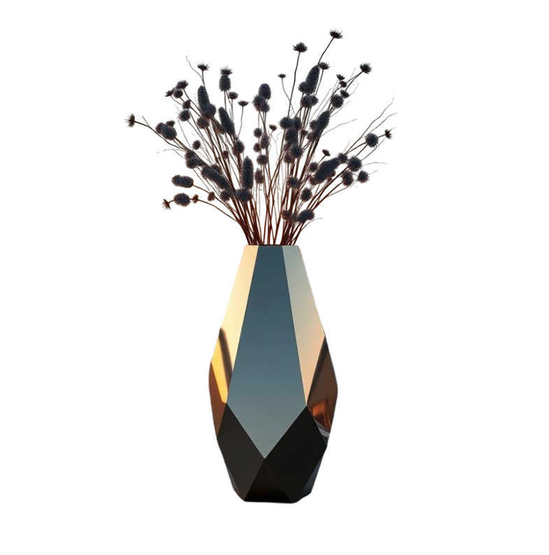 Stainless Steel Floor Vase Living-7
